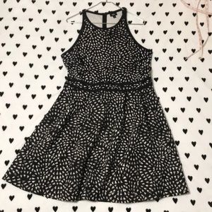 Mossimo black and white scuba dress